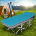 Slsy 75 L x 28 W Folding Camping Cot Tent Cot with 2 Sided Mattress & Carry Bag Heavy Duty Folding Bed Sleeping Cots Guest Beds