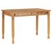 Carevas Patio Dining Table 47.2 x25.6 x31.5 Solid Teak Wood