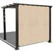 Alion Home Sun Shade Panel Privacy Screen with Grommets on 4 Sides for Outdoor Patio Awning Window Cover Pergola or Gazebo -200 GSM (8 x 6 Banha Beige)