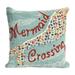 Liora Manne Frontporch Mermaid Crossing Indoor/Outdoor Pillow