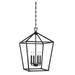 Savoy House 1-321-4-89 Townsend 4 Light Foyer Pendant in a Matte Black Finish (17 W x 26 H)