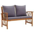 vidaXL Garden Bench with Cushions 46.9 Solid Acacia Wood 310271