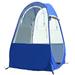 Portable Outdoor Fishing Tent -protection Tent Pop Up Single Tent Automatic Instant Tent Rain Shading Tent Windows and Doors on Both Sides for Outdoor Camping Hiking Beach with Carry Bag