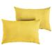 Outdoor Living and Style Set of 2 Sunbrella Sunflower Yellow Outdoor Pillow 20