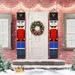 Nutcracker Christmas Decorations Life Size Soldier Model Nutcracker Banners for Front Door Porch Garden Indoor Exterior Kids Party - Outdoor Xmas Decor