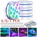 LED Garden Decor Light for Above Ground Pool Submersible Led Pool Light Waterproof Bathtub Light with 16 Colors for Fish Tank Vase Pool Fountain Party (1 Pack)
