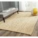 Avgari Creation Square Beige Natural Jute Fiber Geometric Jute Area Rug for Living Dining Kitchen Indoor & Outdoor Rug Runner Carpet-48 inch