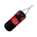 Heavy Duty Red & Black Filled Punching Bag - Medium with Chains