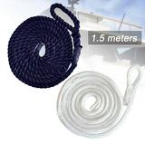 Cheers US 4Pcs Dock Lines & Ropes Boat Accessories - Double Braided Nylon Dock Lines Excellent 5800 lbs Breaking Strength Marine Rope