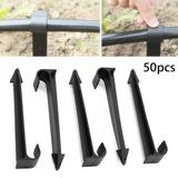 50Pcs DN16 C-type Ground Support Stakes For PE Pipe Drip Irrigation Hose Tube Holder
