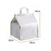 Home kitchen Aluminum Foil Portable Foldable Cooler Bag Thermal Box Cake insulation bag Delivery Bag SILVER 6INCH