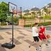 [US IN STOCK] Basketball Hoop Outdoor Portable Basketball Goals Adjustable Height 7ft - 10ft for Adults & Teenagers