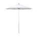 California Umbrella Venture 7.5 Silver Market Umbrella in White