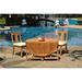 Grade-A Teak Dining Set: 2 Seater 3 Pc: 48 Round Butterfly Table And 2 Osborne Armless Chairs Outdoor Patio WholesaleTeak #WMDSWVm