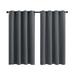 Rosnek Outdoor Patio Curtain 100% Blackout Thermal Insulated Pergola Curtain Indoor Outdoor Waterproof Curtains Solid Garden Curtains Decoration