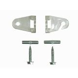 Clear Hold-Down Brackets & Pins for Pleated Shades & Mini Blinds (1-pair)