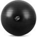 Ktinnead Exercise Ball 65cm Yoga Ball Extra Thick Heavy Duty Balance Ball Stability Birthing Ball with Pump & Guide Exercise Ball Chair for Fitness Work Out Pregnancy Black