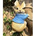 Mini Garden Statues Hanging Bunny Indoor Outdoor Decorations Cute Rabbit Planter Pots Hanger Art DÃ©cor Figurine Ornament for Yard Home Garden Patio and Office (Blue)-2 Pack