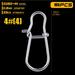 100PCS Portable Durable Line tackle Stainless Steel Barrel Swivel Connector Fishing Hanging Snap Fast lock 4