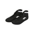 UKAP Unisex-child School Breathable Round Toe Wrestling Shoe Boys Sports Comfort Ankle Strap Boxing Shoes Anti Slip High Top Black-1 2Y