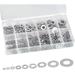 Stainless Steel Flat Washer Washer Assortment Kit Large Small Washers M2 / 2.5 / 3/4/5/6/8/10/12 - Metal Washers With Plastic Box For Diy Mechanical