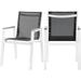 Meridian Furniture Nizuc Black Outdoor Patio Dining Arm Chair (Set of 2)