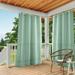 Exclusive Home Cabana Solid Indoor/Outdoor Light Filtering Grommet Top Curtain Panel Pair 54 x108 Seafoam