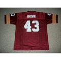 Unsigned Larry Brown Jersey #43 Washington Custom Stitched Burgundy Football (NEW) No Brands/Logos Sizes S-3XLs