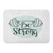 KDAGR Gym Fitness Bodybuilding Label Lettering Be Strong for Flayer Phrase and Dumbbell Doodle Doormat Floor Rug Bath Mat 23.6x15.7 inch