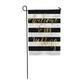 KDAGR Sign Welcome to Our Wedding Gold Lettering on Striped Beginning Garden Flag Decorative Flag House Banner 12x18 inch