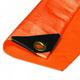 12 x 14 Extra Heavy Duty Orange Tarp 3 Ply Reinforced Canopy 6 oz 12 Mil Canopy Tarp (Finished Size 11 .6 x 13 .6)