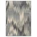 Addison Heights Brentwood Chevron Bianca Ikat Transitional Casual Area Rug Gray