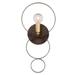 One Light Wall Sconce in Classic Style 7 inches Wide By 14.75 inches High-English Bronze/Antique Gold Finish Bailey Street Home 49-Bel-1677279