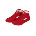 Eloshman Boxing Shoes for Men Boys Comfort Sports Round Toe Combat Sneakers Gym Breathable Wide WidthWrestling Shoes Red-1 11.5c