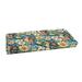 Humble and Haute Humble + Haute Indoor/ Outdoor Blue Multi Floral Bench Cushion 37 to 48 40 in w x 17 in d