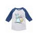 Awkward Styles Dabbing Easter Bunny Raglan Shirt for Toddlers Funny Easter Dab Jersey for Boys Cute Easter Bunny 3/4 Sleeve Shirt for Girls Easter Egg Gifts for Kids Easter Holiday Baseball Jersey