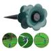Dream Lifestyle 2 PCS 10 Inch Garden Hose Guide Spike Plastic Water Hoses Spike Stakes Heavy Duty Green Flower Spin Top Keeps Garden Hose Out of Flower beds for Plant Protection