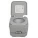 SamyoHome Portable Toilet 10L/2.6Gal Leak Proof Flushable Water Porta Gray