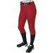 DeMarini Girl s Belted Fastpitch Softball Pant - Scarlet - Medium