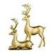 Nordic Style Statues Resin Sculpture elk Deer Ornaments Home Cabinet Crafts Art Ornaments Decorative Sculpture Props - Golden Elk Deer