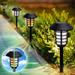 Bell + Howell Solar Pathway Lights Bright White & Flickering Flame Solar Torches Waterproof Outdoor Lighting Landscape Lights Dusk to Dawn Auto On/Off for Garden Patio Yard- 2 Pack