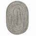 Colonial Mills Howell Indoor/Outdoor Braided Tweed Area Rug Gray 1 8 x2 6 2 x 3 Outdoor Indoor Oval