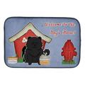 Dog House Collection Chow Chow Black Dish Drying Mat