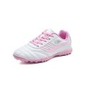Tenmix Girls & Boys Basketball Non Slip Athletic Shoe Mens Lace Up Soccer Cleats Children Sport Sneakers Pink Broken 9