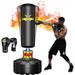 Heavy Punching Bag 70 / 205lbs Freestanding Boxing Bag with Stand & Suction Cup Base & 2 Boxing Glove Boxing Equipment for Adult Youth Kids Gift - Kickboxing Bag for Home Gym Office - Black