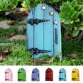 Happy Date Fairy Door Miniature Fairy Doors Fairy Doors for Trees Outdoor Garden Statues Mini Fairy Doors Yard Art Sculpture for Outdoorï¼Œ3.94 1Pc/6Pcs