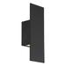 WAC Lighting Icon 14 2-Light Aluminum Indoor and Outdoor Wall Light in Black