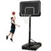 DreamBuck Portable Basketball Hoop & Goal with Vertical Jump Measurement Outdoor Basketball System with 6.6-10ft Height Adjustment Kids Basketball Hoop Basketball Equipment for Youth Adults Black