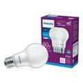 Philips LED 60-Watt A19 General Purpose Light Bulb Frosted Daylight Non-Dimmable E26 Medium Base (4-Pack)