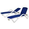 National Tree Company Plymouth Collection All Weather Sling Chaise Lounge Pair - 77 inches